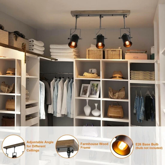 Best reviews of π The Gray Barn Modern Farmhouse 3-Light Black Tracking Kit Spotlights - 24.8" X 4.7" X 15.3" β 4 Best reviews of π The Gray Barn Modern Farmhouse 3-Light Black Tracking Kit Spotlights - 24.8" X 4.7" X 15.3" β - Image 2
