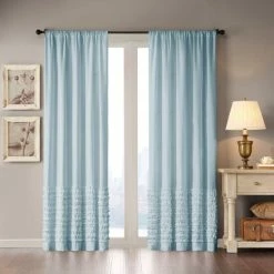 New ✨ The Gray Barn Ferdinand Horizontal Ruffle Flippable Curtain Panel Pink 👍 -The Gray Barn Shop unnamed file 3912