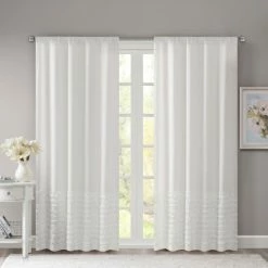 New ✨ The Gray Barn Ferdinand Horizontal Ruffle Flippable Curtain Panel Pink 👍 -The Gray Barn Shop unnamed file 3913