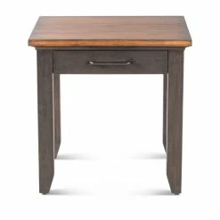 Budget 🧨 The Gray Barn Billings Creek Two-Tone Finish 1-drawer Wooden End Table Rustic Chocolate Brown And Honey Top ⭐ -The Gray Barn Shop unnamed file 3972