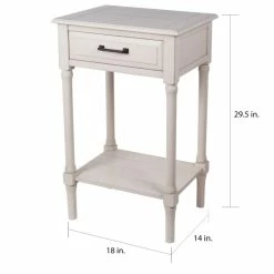 Cheap ✨ The Gray Barn Fischer Antique Pearl 1-drawer Accent End Table ❤️ -The Gray Barn Shop unnamed file 3985
