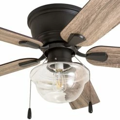 Budget 🎉 The Gray Barn East Cowes 52-inch Coastal Indoor LED Ceiling Fan With Pull Chains 5 Reversible Blades - 52 ⭐ -The Gray Barn Shop unnamed file 3999