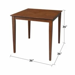 Cheapest 🔥 The Gray Barn Cattail Abode Wood Espresso Fixed Top Table With Shaker Legs 🌟 -The Gray Barn Shop unnamed file 4012