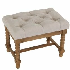 Outlet 😍 The Gray Barn Laurels Wooden Ottoman ⌛