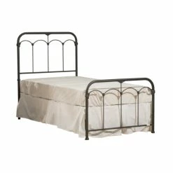 Best Sale 🔔 The Gray Barn Charley Metal Bed, Black Sparkle Black Speckle ⭐ -The Gray Barn Shop unnamed file 4093