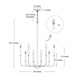 Deals 🤩 The Gray Barn Windy Bracken Transitional Rustic 8-light Chandelier - D 26"x H 35.5" 🥰 -The Gray Barn Shop unnamed file 4113