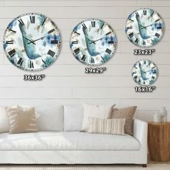 Brand new 😍 The Gray Barn Jartop 'Indigold Bird Cottage Family V' Farmhouse Oversized Metal Clock ⭐ -The Gray Barn Shop unnamed file 4120