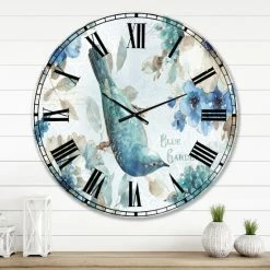 Brand new 😍 The Gray Barn Jartop 'Indigold Bird Cottage Family V' Farmhouse Oversized Metal Clock ⭐ -The Gray Barn Shop unnamed file 4123