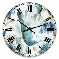 Brand new 😍 The Gray Barn Jartop 'Indigold Bird Cottage Family V' Farmhouse Oversized Metal Clock ⭐ -The Gray Barn Shop unnamed file 4124