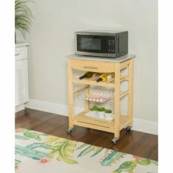 New 👏 The Gray Barn Natural And Granite Top Island Cart 🎉 -The Gray Barn Shop unnamed file 4144