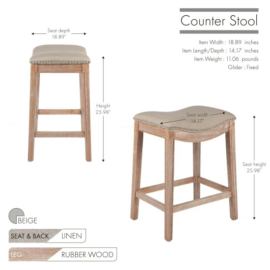 Best deal β The Gray Barn Bonnie Night Counter Stool Beige π 9 Best deal β The Gray Barn Bonnie Night Counter Stool Beige π - Image 7