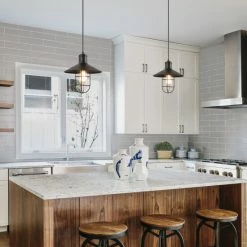 Budget 🛒 The Gray Barn Modern Farmhouse1-Light Metal Cage Pendant Lights For Kitchen Island 🎉 -The Gray Barn Shop unnamed file 4172