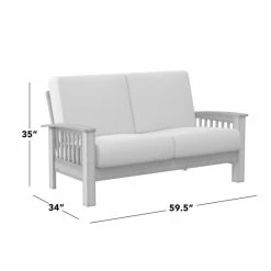 Top 10 ⌛ The Gray Barn Mercy Blue Plaid Mission-style Loveseat With Exposed Wood Frame ⌛ -The Gray Barn Shop unnamed file 4234