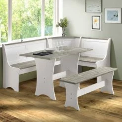 Cheap ⭐ The Gray Barn Hillcrest 3-Piece Storage Nook Black/walnut ✔️