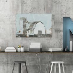 Hot Sale 🤩 The Gray Barn 'Barn And Silo II' Painting Print On Wrapped Canvas - Multi-color 🥰 -The Gray Barn Shop unnamed file 4321