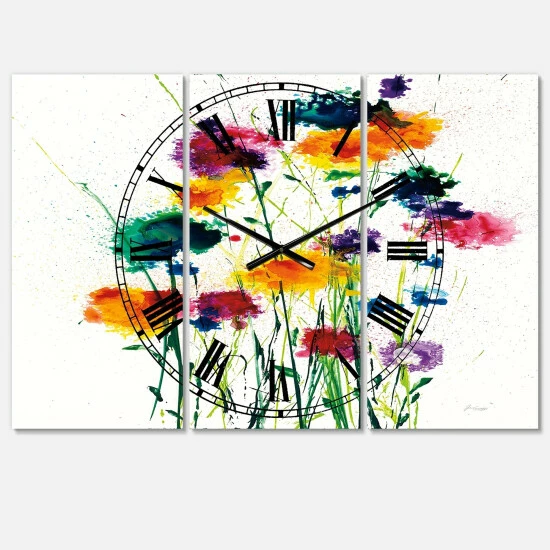 Discount π The Gray Barn Jartop 'Watercolor' Cottage 3-panel Oversized Metal Clock - 36 In. Wide X 28 In. High - 3 Panels π₯ 4 Discount π The Gray Barn Jartop 'Watercolor' Cottage 3-panel Oversized Metal Clock - 36 In. Wide X 28 In. High - 3 Panels π₯ - Image 2