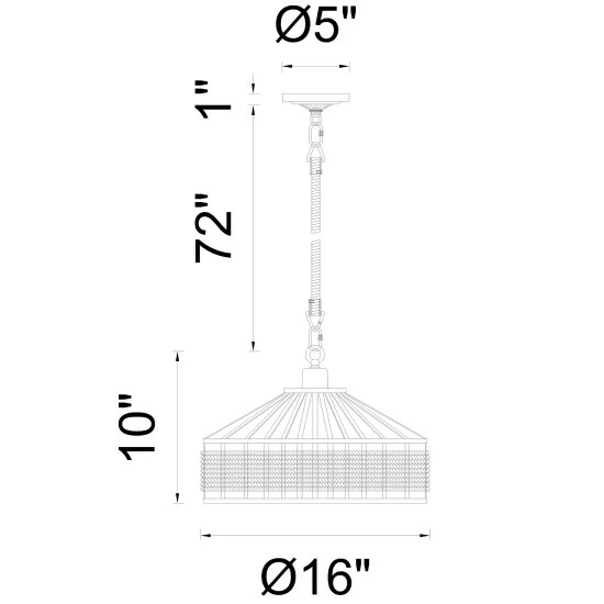 Promo π₯ The Gray Barn Cocklebur 1-light Rope Chandelier With Black Finish π 4 Promo π₯ The Gray Barn Cocklebur 1-light Rope Chandelier With Black Finish π - Image 2