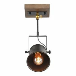 Best Sale ❤️ The Gray Barn Hickory Place Wood Ceiling Track Lighting Spotlights 1-light Track Lights - L6"xW4.75"xH13.5" 🎉 -The Gray Barn Shop unnamed file 4410
