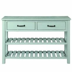 Flash Sale ❤️ The Gray Barn Wayside Retro Console Entryway Table With Drawers And Shelves Antique Blue 🎉 -The Gray Barn Shop unnamed file 4418