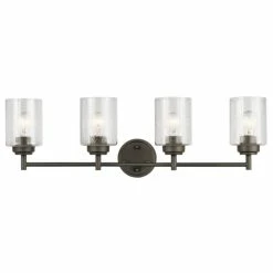 New 👏 The Gray Barn Saffron 4-light Olde Bronze Bath Vanity Light 💯