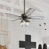 Best Pirce 💯 The Gray Barn Wentworth 52-inch Coastal Indoor LED Ceiling Fan With Remote Control 5 Reversible Blades - 52 🔔
