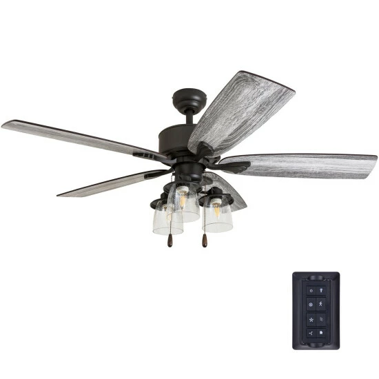 Best Pirce π― The Gray Barn Wentworth 52-inch Coastal Indoor LED Ceiling Fan With Remote Control 5 Reversible Blades - 52 π 4 Best Pirce π― The Gray Barn Wentworth 52-inch Coastal Indoor LED Ceiling Fan With Remote Control 5 Reversible Blades - 52 π - Image 2