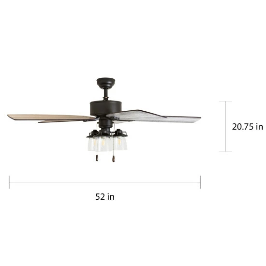 Best Pirce π― The Gray Barn Wentworth 52-inch Coastal Indoor LED Ceiling Fan With Remote Control 5 Reversible Blades - 52 π 9 Best Pirce π― The Gray Barn Wentworth 52-inch Coastal Indoor LED Ceiling Fan With Remote Control 5 Reversible Blades - 52 π - Image 7