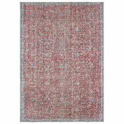 Coupon 🎁 The Gray Barn Dinky Creek Distressed Floral Red And Blue Area Rug Red/blue 🎁