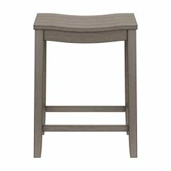 Promo 🔔 The Gray Barn Chatterly Wood Backless Counter Height Stool, Aged Gray - 24H X 18W X 12D 😉 -The Gray Barn Shop unnamed file 4575