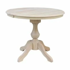 Outlet ⭐ The Gray Barn Fairy Glen 36-in. Round Pedestal Table W/ 12-in. Leaf White 👍 -The Gray Barn Shop unnamed file 4586