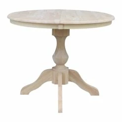 Outlet ⭐ The Gray Barn Fairy Glen 36-in. Round Pedestal Table W/ 12-in. Leaf White 👍 -The Gray Barn Shop unnamed file 4587
