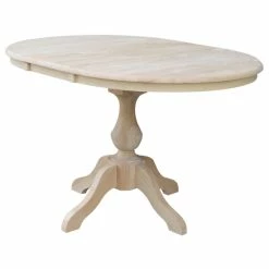 Outlet ⭐ The Gray Barn Fairy Glen 36-in. Round Pedestal Table W/ 12-in. Leaf White 👍 -The Gray Barn Shop unnamed file 4589