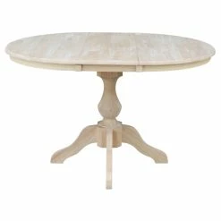 Outlet ⭐ The Gray Barn Fairy Glen 36-in. Round Pedestal Table W/ 12-in. Leaf White 👍 -The Gray Barn Shop unnamed file 4590