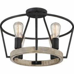 Best deal 😍 The Gray Barn Marsh Bank Grey Ash Semi-flush Mount ⭐ -The Gray Barn Shop unnamed file 4611