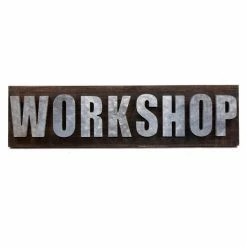 Budget 😉 The Gray Barn Workshop Galvanized Steel And Wood Sign 🎁