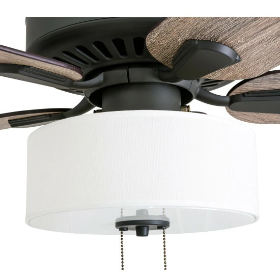 Best Sale 𧨠The Gray Barn Hatekin Farmhouse 52-inch Aged Bronze LED Ceiling Fan In Linen Drum Light π 5 Best Sale 𧨠The Gray Barn Hatekin Farmhouse 52-inch Aged Bronze LED Ceiling Fan In Linen Drum Light π - Image 3
