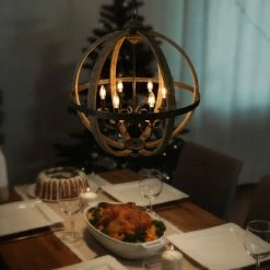 Coupon ✨ The Gray Barn Farmhouse Distressed Wood Chandelier Dining Room Light - D27.2" X H94.5" ⌛ -The Gray Barn Shop unnamed file 4654