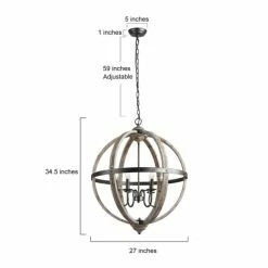 Coupon ✨ The Gray Barn Farmhouse Distressed Wood Chandelier Dining Room Light - D27.2" X H94.5" ⌛ -The Gray Barn Shop unnamed file 4656