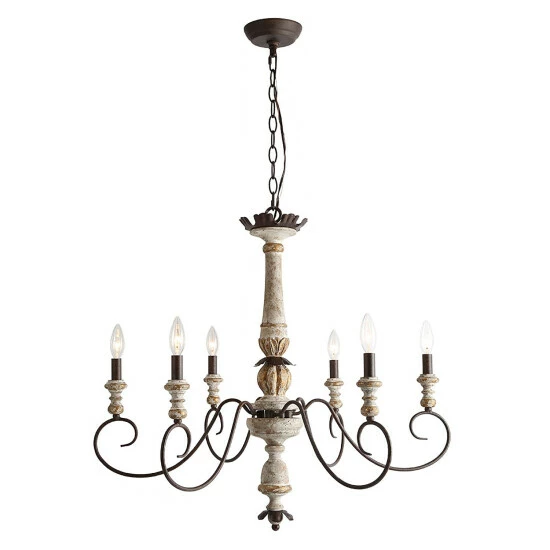 Promo π The Gray Barn Windy Bracken French Country Retro White Chandelier - D31''*H28'' π 8 Promo π The Gray Barn Windy Bracken French Country Retro White Chandelier - D31''*H28'' π - Image 6