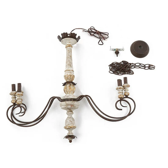 Promo π The Gray Barn Windy Bracken French Country Retro White Chandelier - D31''*H28'' π 10 Promo π The Gray Barn Windy Bracken French Country Retro White Chandelier - D31''*H28'' π - Image 8