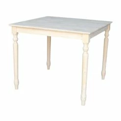Best Sale 🛒 The Gray Barn Fairy Glen Unfinished Square 30-inch Shaker-style Solid Wood Dining Table 🌟