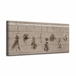 New ✔️ The Gray Barn Botanical 'Herbs' Wrapped Canvas Kitchen Wall Art 🧨