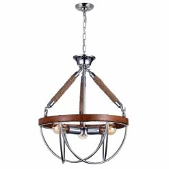 Discount 👍 The Gray Barn Reckless Swan 3-light Chrome/ Rope Chandelier - Chrome 🛒 -The Gray Barn Shop unnamed file 4835