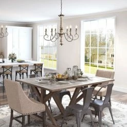 Brand new 👍 The Gray Barn French Country 6-light Distressed Wood Chandelier - D31" X H28" 😀 -The Gray Barn Shop unnamed file 4864