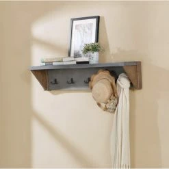 Promo ✔️ The Gray Barn Enchanted Acre 40-inch 🧥 Coat Hook With Shelf 😍