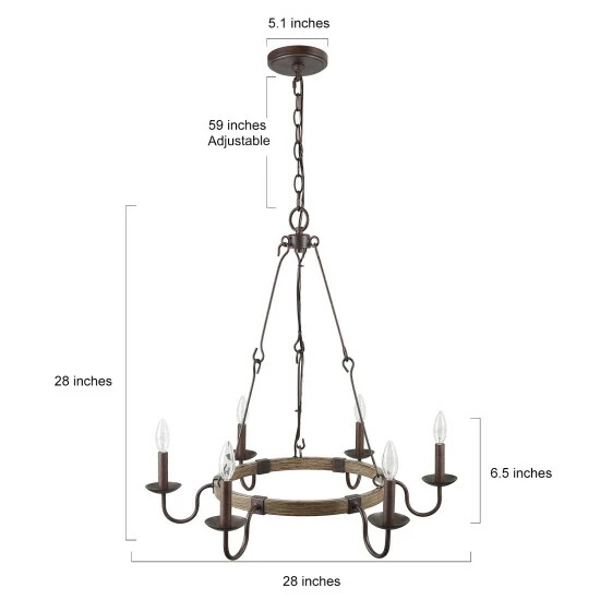 Cheapest π€© The Gray Barn Transitional 6-light Round Candle Chandelier Ceiling Pendant Light β 8 Cheapest π€© The Gray Barn Transitional 6-light Round Candle Chandelier Ceiling Pendant Light β - Image 6