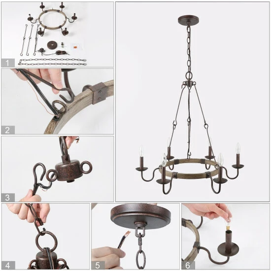 Cheapest π€© The Gray Barn Transitional 6-light Round Candle Chandelier Ceiling Pendant Light β 9 Cheapest π€© The Gray Barn Transitional 6-light Round Candle Chandelier Ceiling Pendant Light β - Image 7