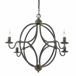 Buy 🌟 The Gray Barn Pemberley Antique Black Iron Steel 4-light Chandelier ✨ -The Gray Barn Shop unnamed file 4908