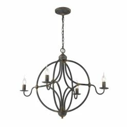 Buy 🌟 The Gray Barn Pemberley Antique Black Iron Steel 4-light Chandelier ✨ -The Gray Barn Shop unnamed file 4910