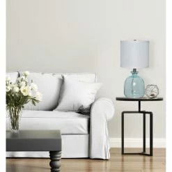 Budget ✔️ The Gray Barn Cedar Roost Ocean Blue Glass Table Lamp 👍 -The Gray Barn Shop unnamed file 4915
